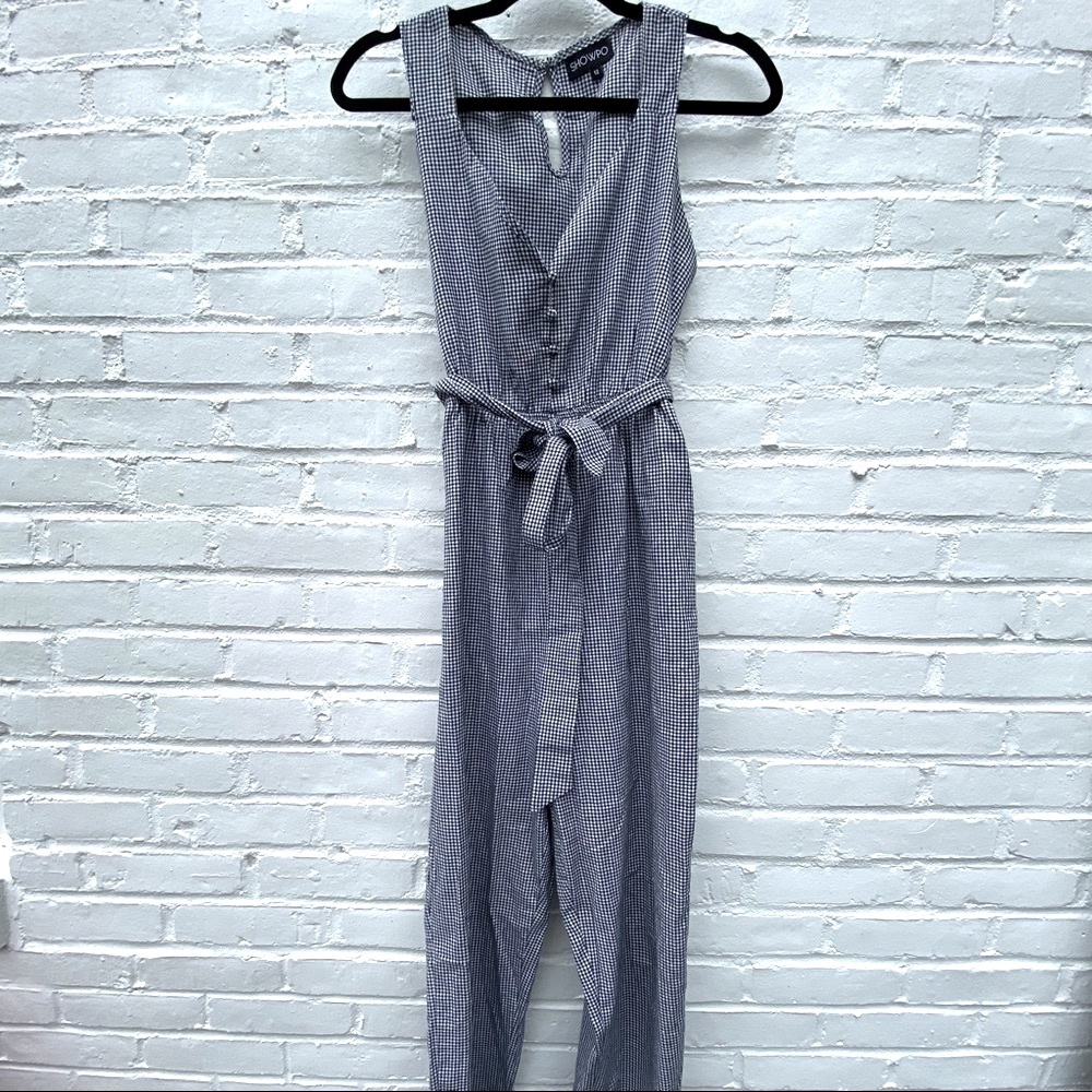 Showpo Gingham Jumpsuit